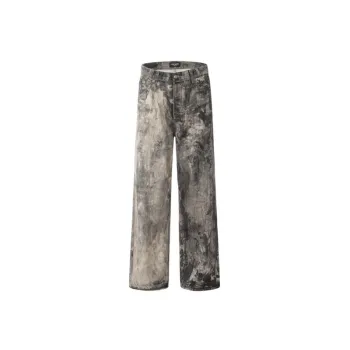 Camouflage Tie Dye Denim Work Trousers