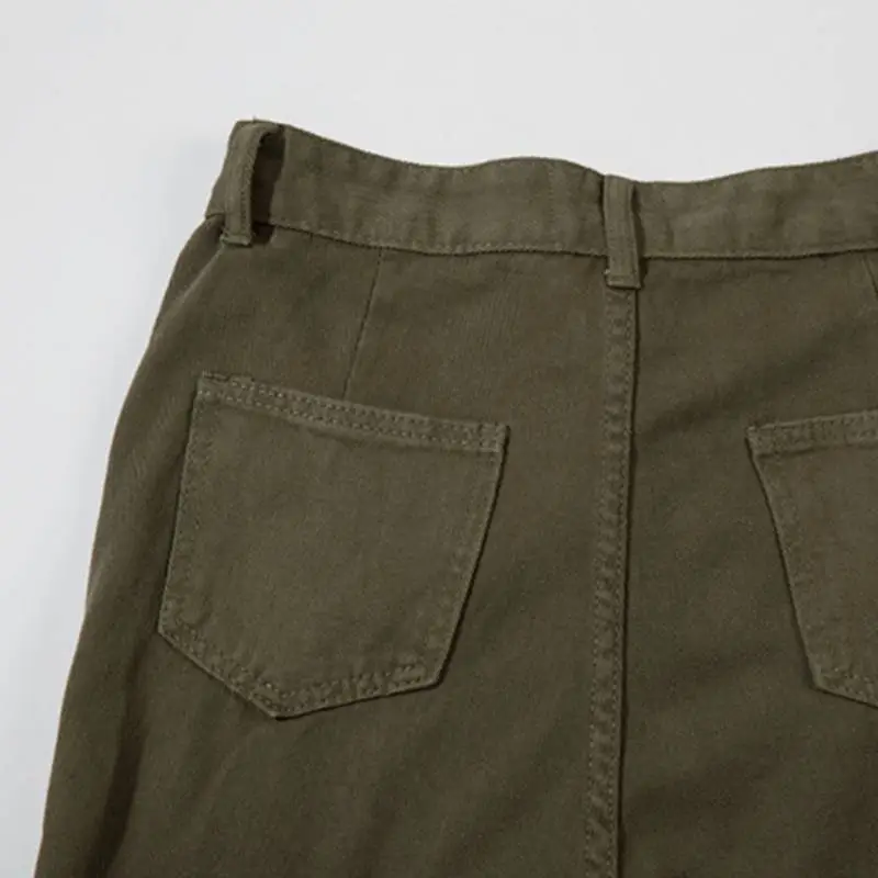 High Street Design Trendy Cargo Casual Straight leg Trousers-2