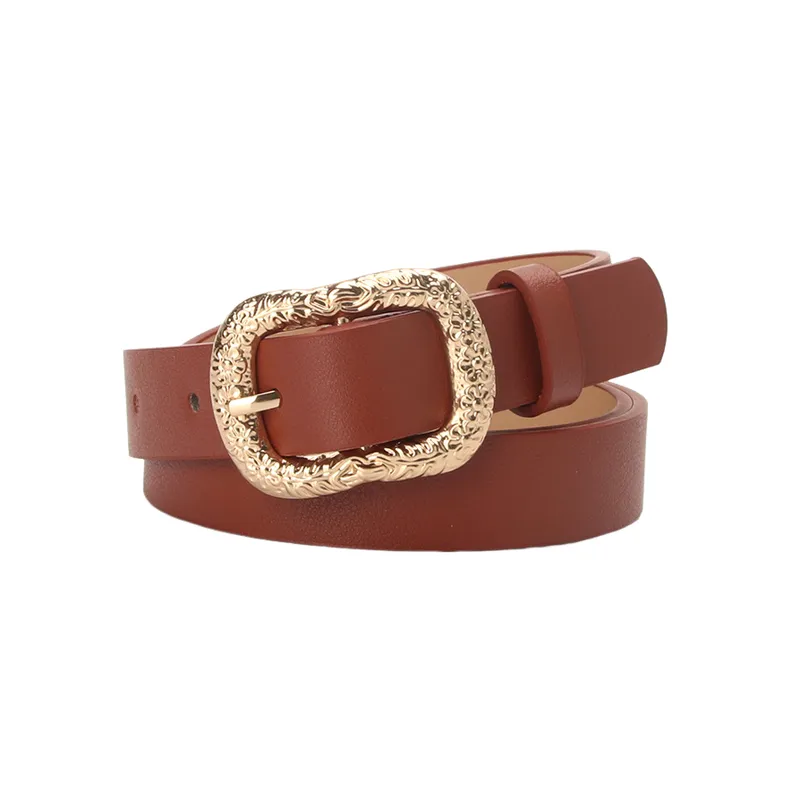Fashionable Plain Leather Belt-5