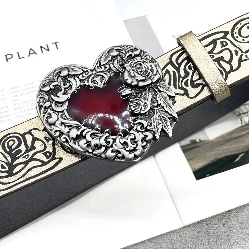 Retro Punk Leather Belt-3