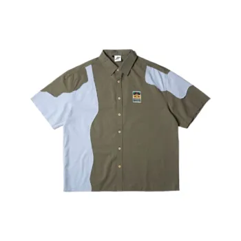Trendy Blue Half Sleeved Summer Shirt