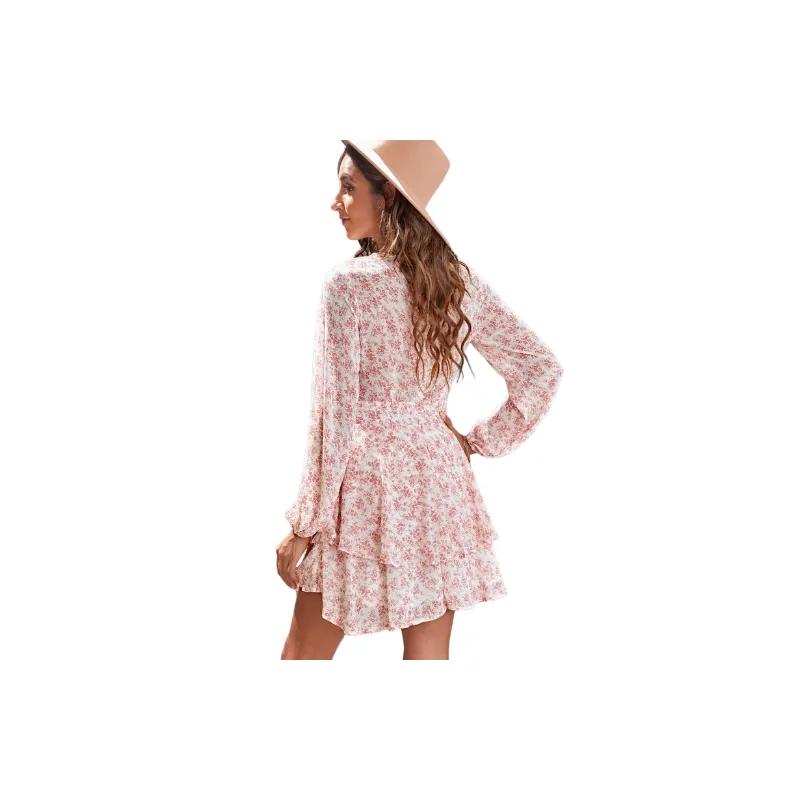 Simple Regular Polyester Dress Women-1