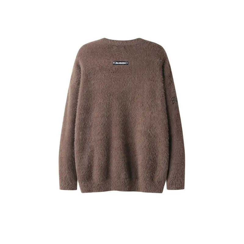 Splicing Contrast Color Sweater-3