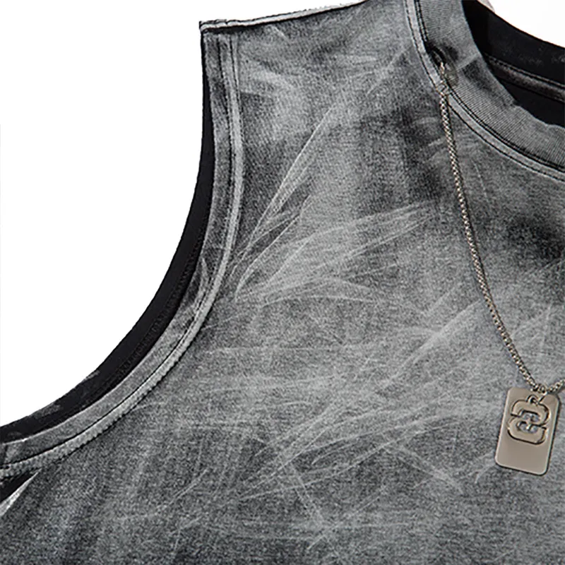 Trendy Casual Cotton Blended Fabric Vest-2