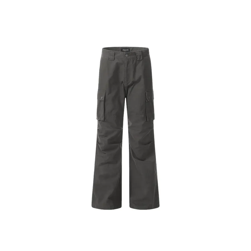 Casual Loose Cotton Cargo Pants-2