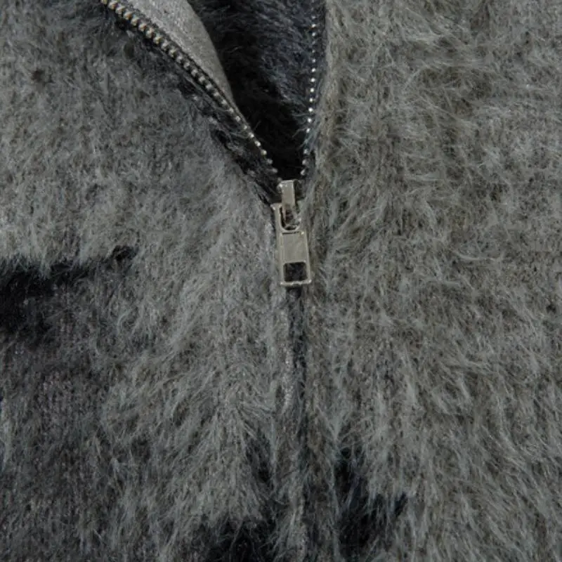 Zipper Casual Sweater-3