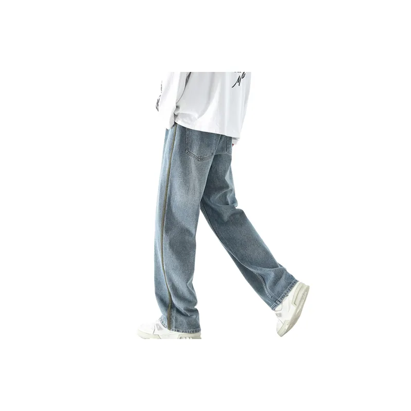 Simple Loose Jeans-3