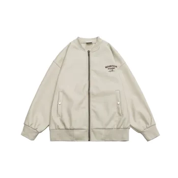 Letter Embroidered Loose Jacket