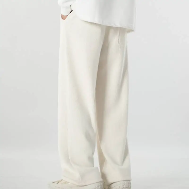 Simple Loose Chenille Casual Pants Unisex-7