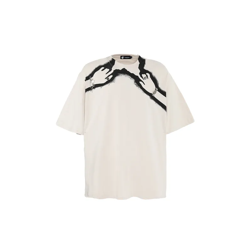 Casual Print 100% Cotton T Shirt-0