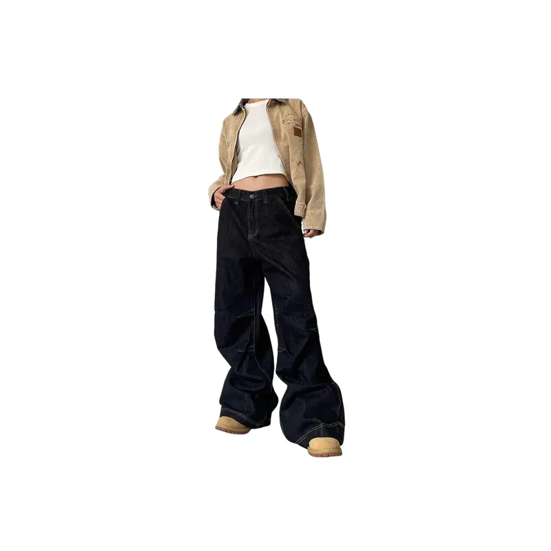 Casual Retro Loose Jeans Women-2