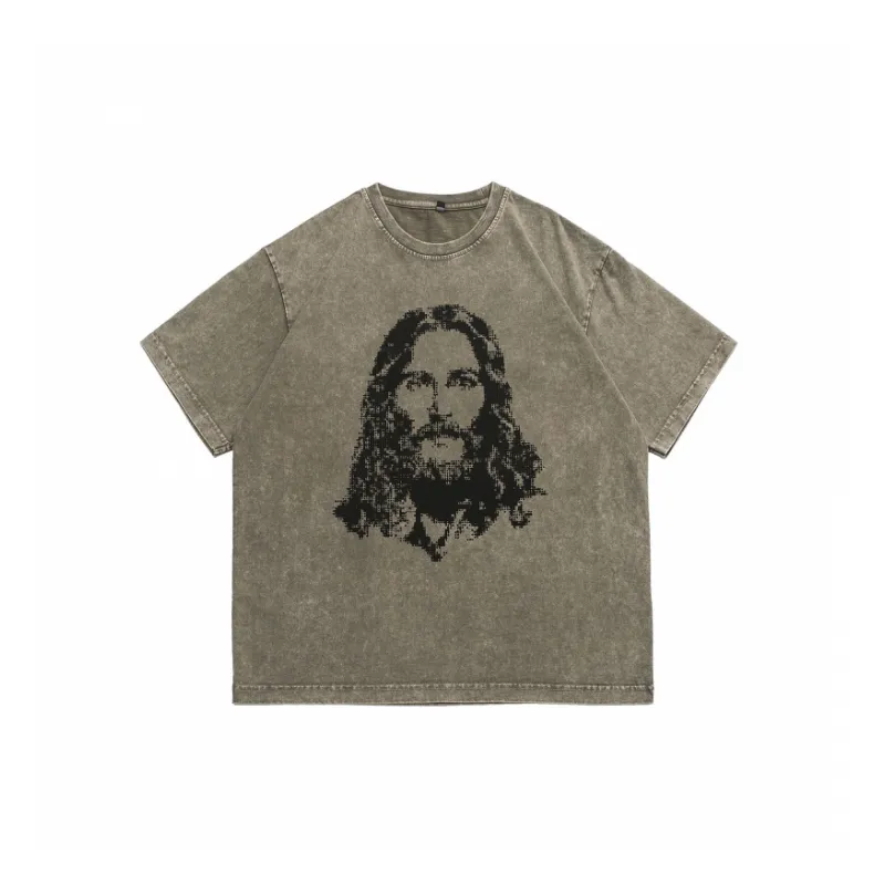 Retro Washed Loose T Shirt-0