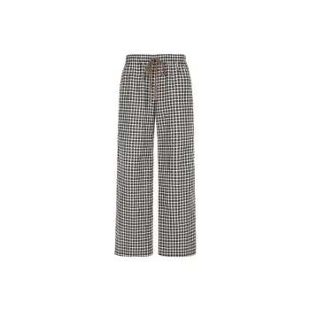 Fashionable Plaid Casual Pants Women
