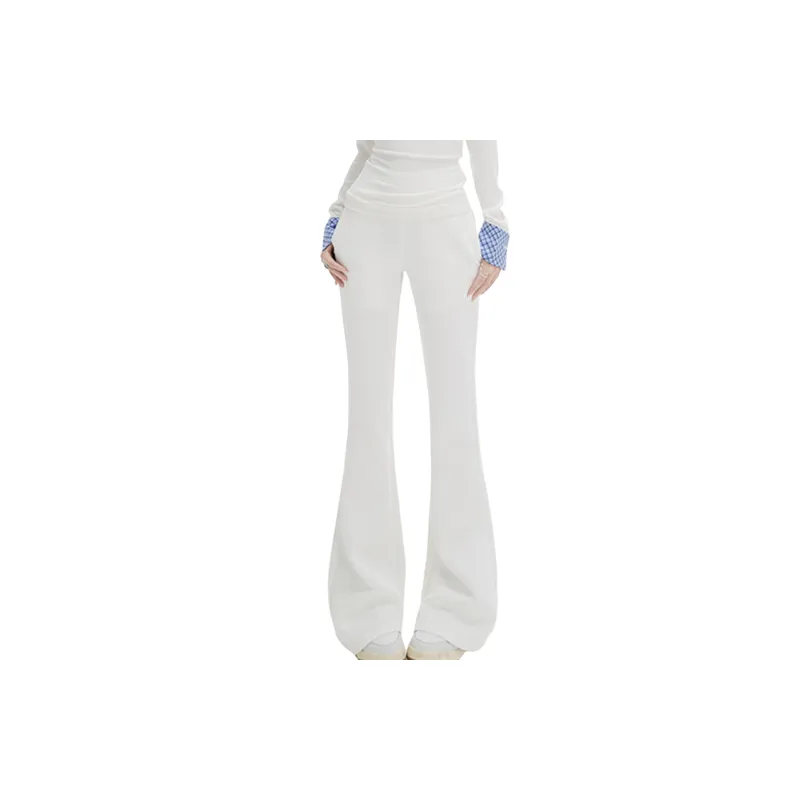 Simple Sporty Cotton Casual Pants Women-1