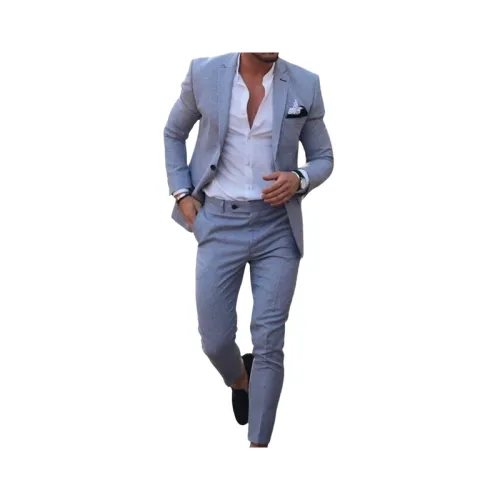 Two-piece Solid Color Casual Suit