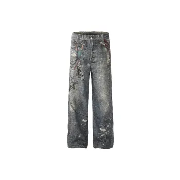 Trendy Print Casual Pants