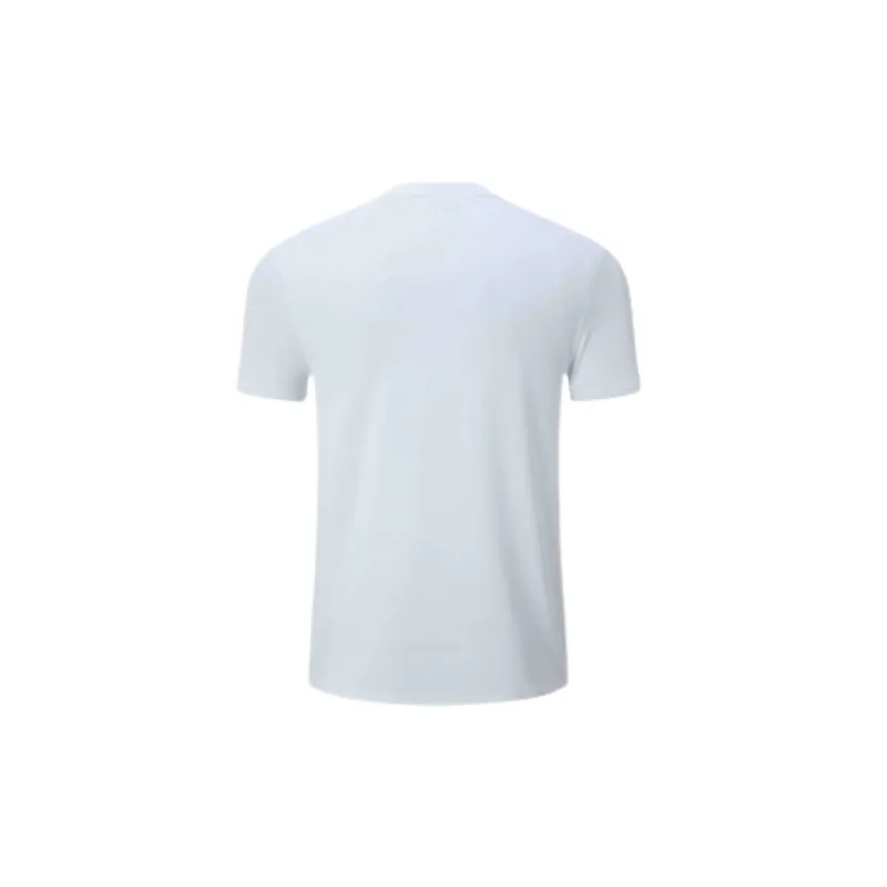Casual Plain Blended Synthetic Fabrics T Shirt-1