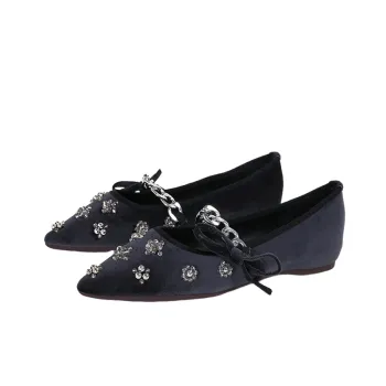 Retro Rhinestone Mary Jane Shoes