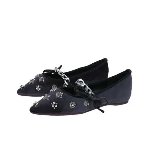 Retro Rhinestone Mary Jane Shoes
