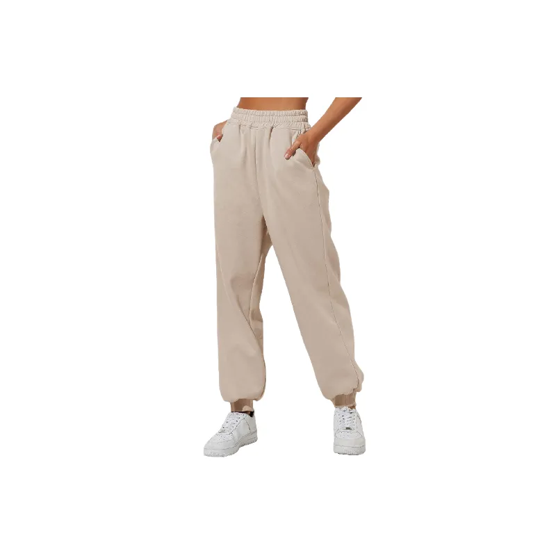 Loose Sporty Cotton Sports Pants Women-2
