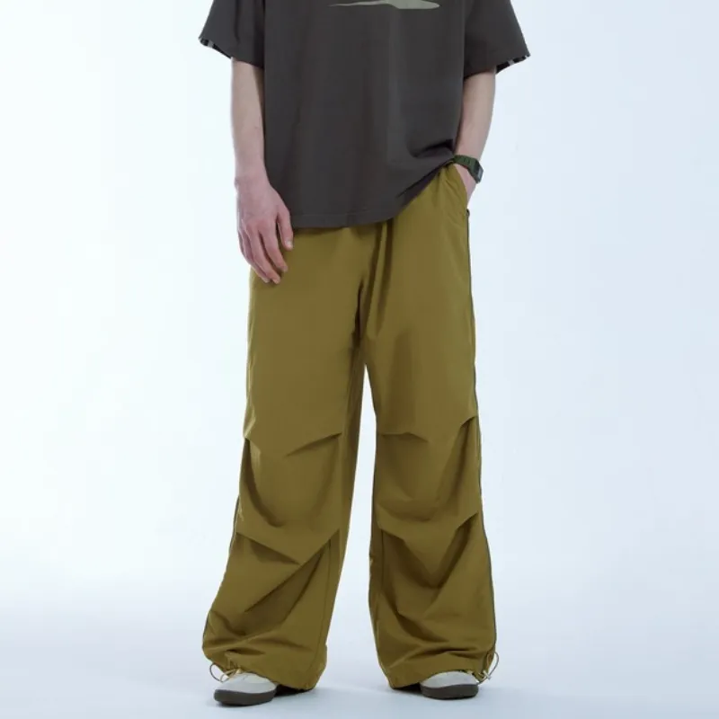 Fashion Zipper Nylon Casual Pants-3