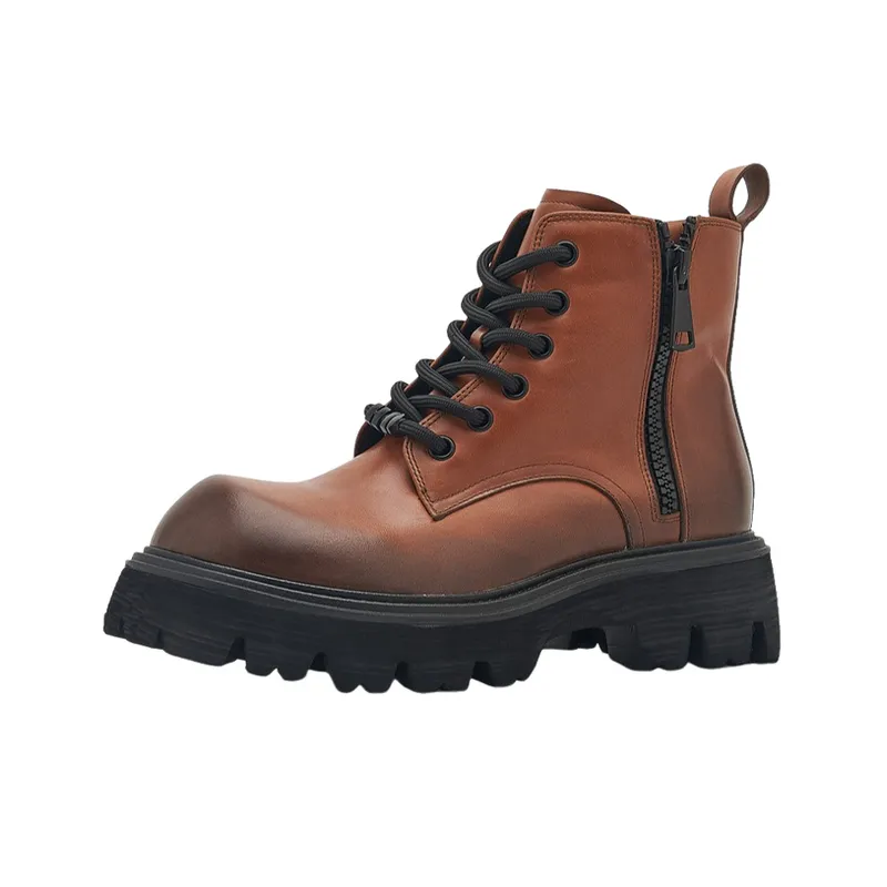 Simple Zipper Martin Boot-1
