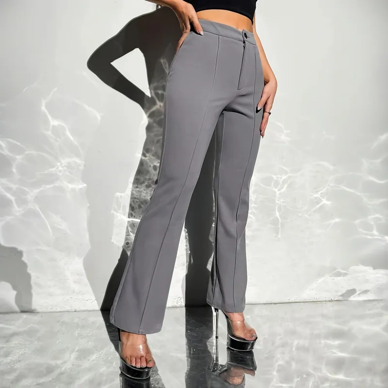 Fashionable Simple Suit Trousers-3