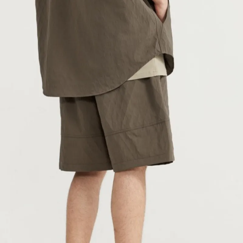Fashion Loose Nylon Casual Shorts-3