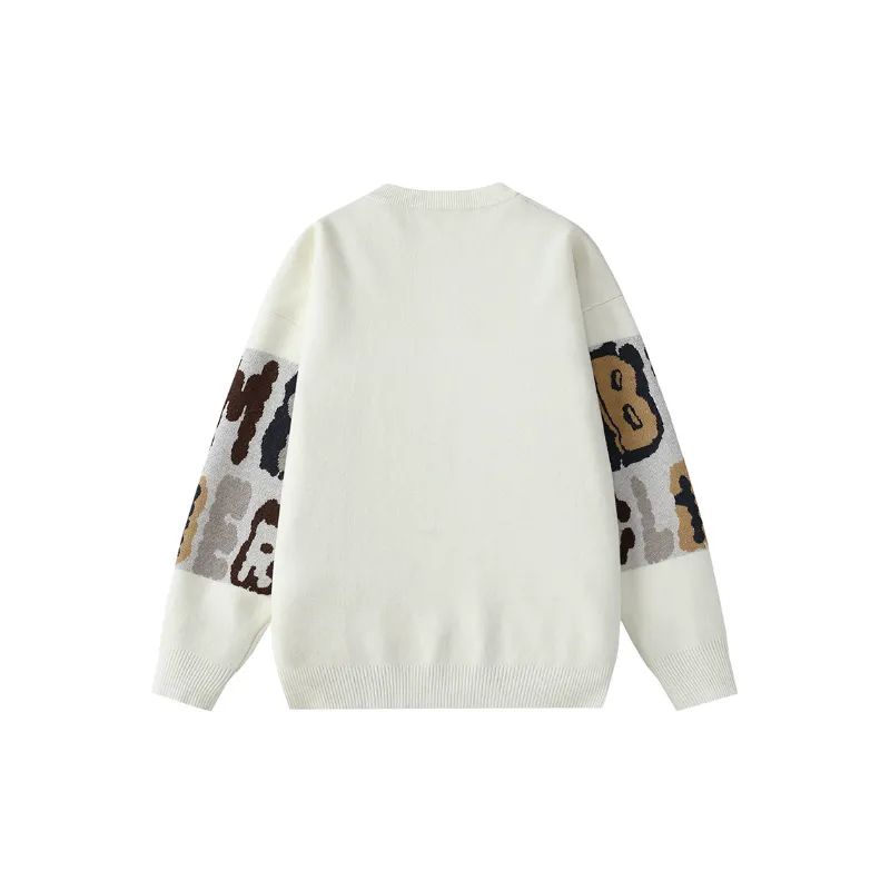 Casual Contrast Color Sweater-3