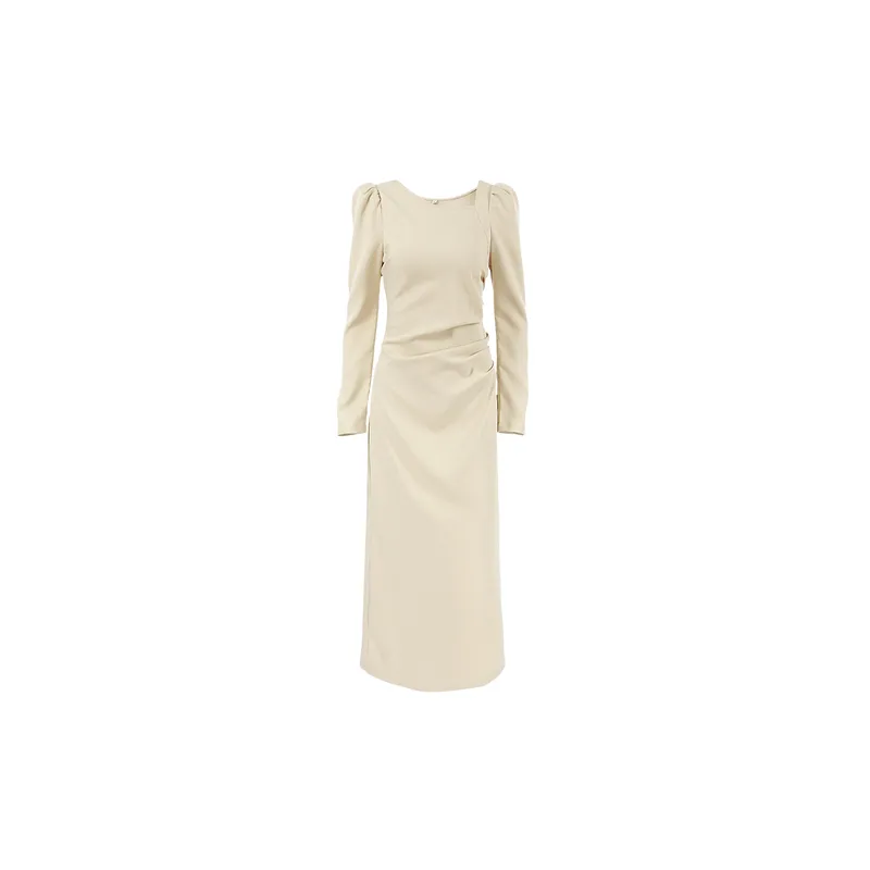 Casual Plain Blended Fabric Dress Women-0