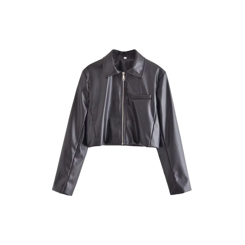 Casual Fashionable Polyester Jacket Women-0