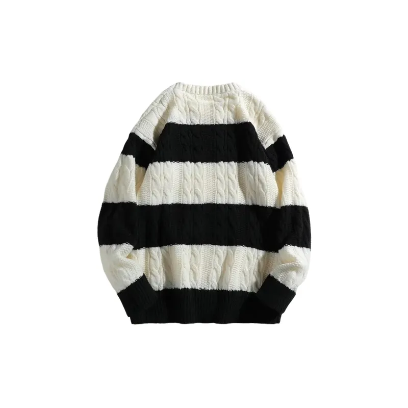 Casual Loose Cotton Blended Fabric Sweater-3