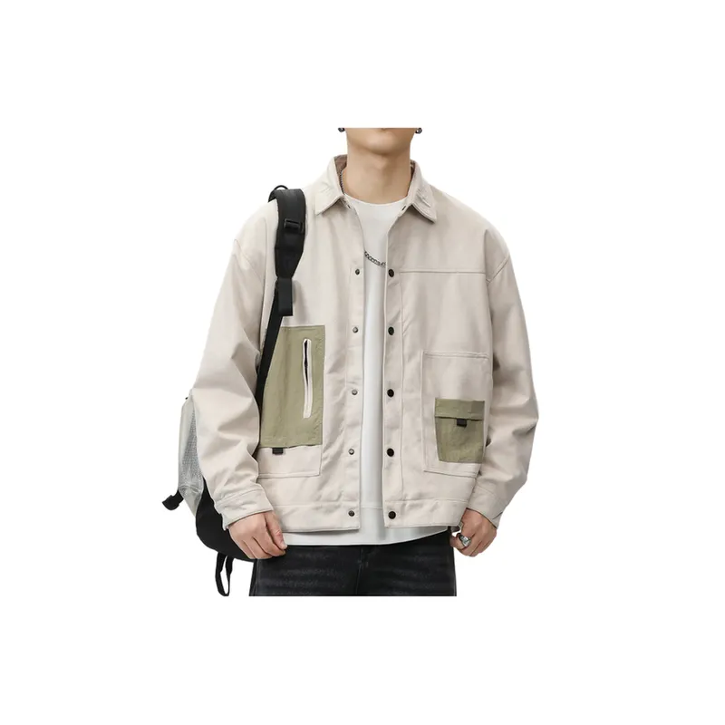 Trendy Stitching Casual Jacket-2