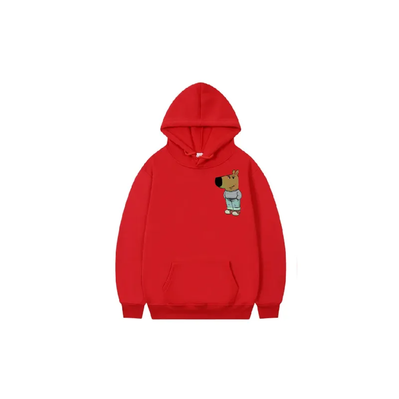 Casual Loose Polyester Hoodie-0
