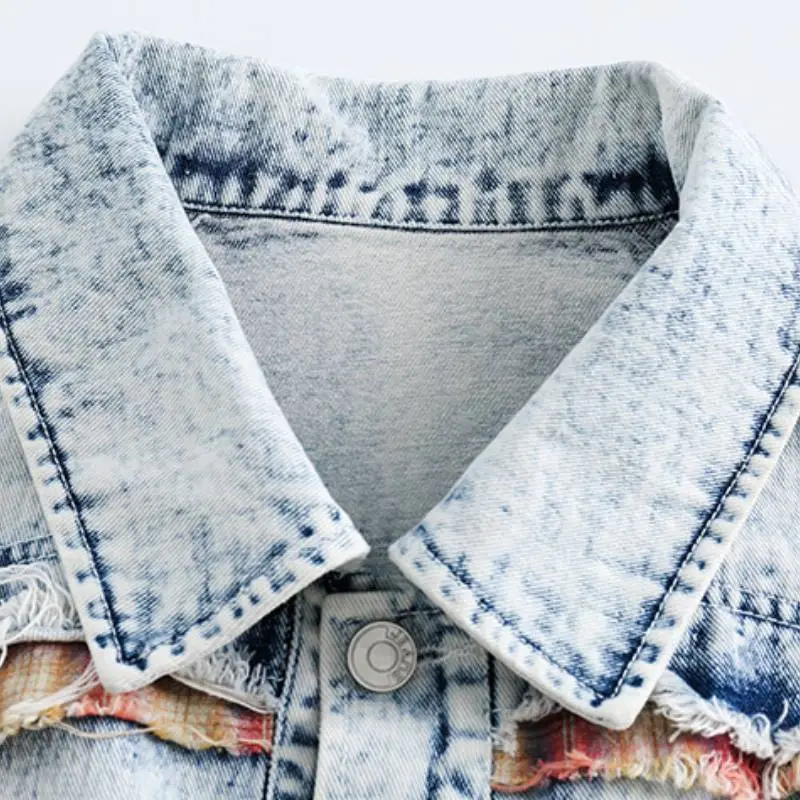 Fashionable Casual Denim Jacket-2