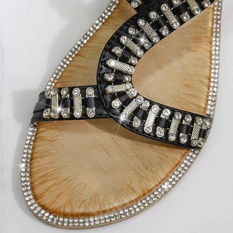 Casual Rhinestone Beach Sandals-11