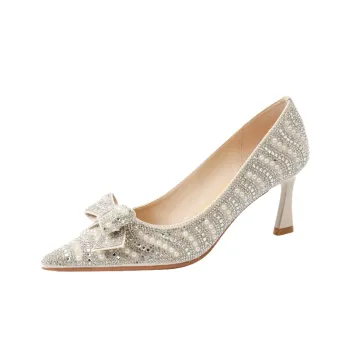 Fashionable Bow High Heels