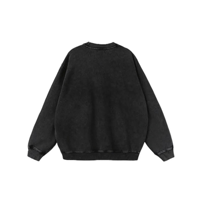 Retro Street Distress Sweatshirt-5