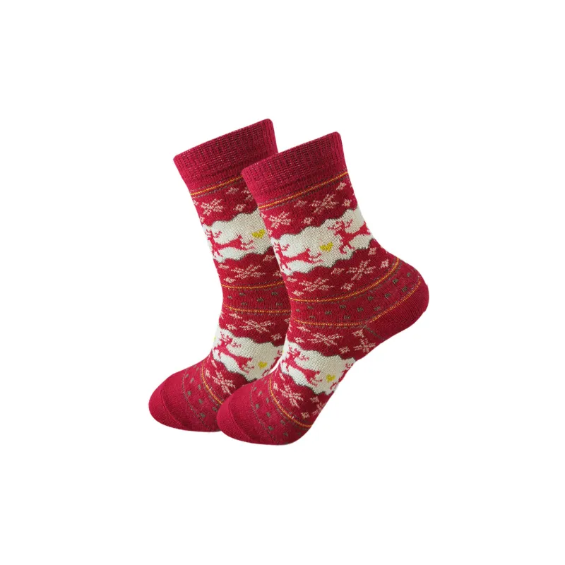 Casual Warm Polyester Cotton Mid Calf Sock-3
