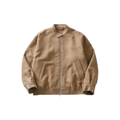 PEACEBIRD MEN Jacket Lapel Casual Coat Woolen Coat Unisex