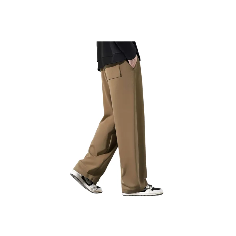 Casual Plain Huacotton Sports Pants-1