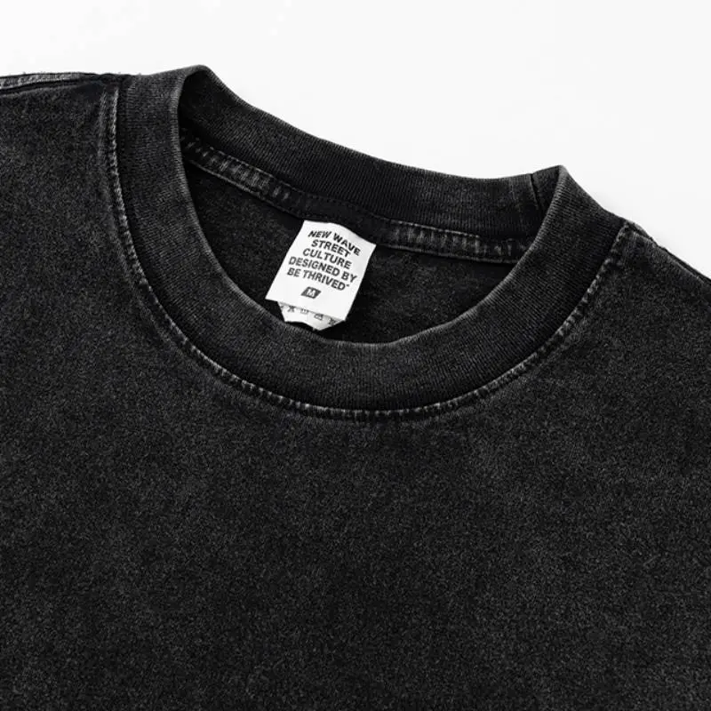 Fashionable Loose 100% Cotton T Shirt-4