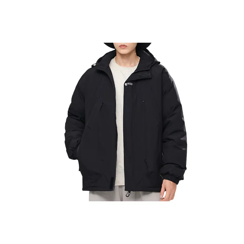 Simple Water Resistant Blended Synthetic Fabrics Jacket-11