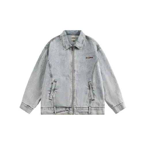 Trendy Embroidered Washed Jacket