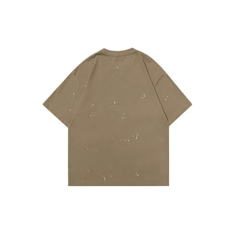 Retro Loose Letter Couple T Shirt-7