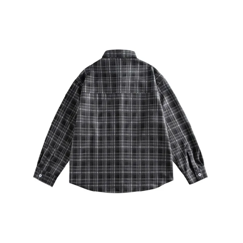 Basics Plaid Blended Synthetic Fabrics Shirt-7