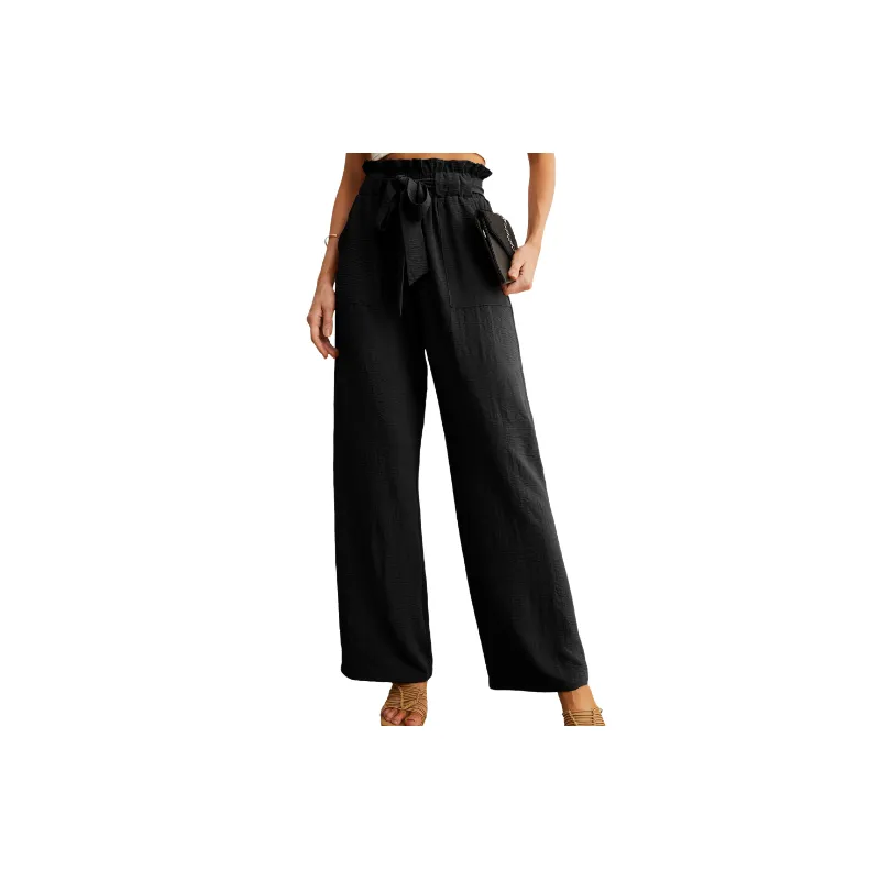 Simple Basics Polyester Casual Pants Women-8