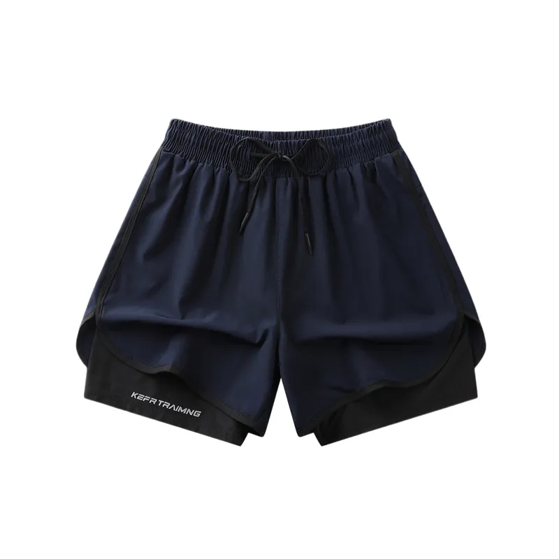 Sporty Plain Acrylic Fibres Sports Shorts-8