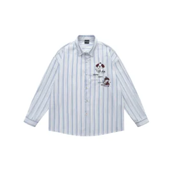 Retro Cute Cotton Blended Fabric Shirt Unisex