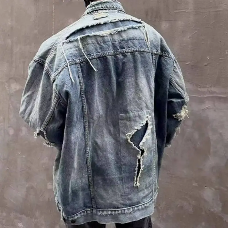 Fashionable Loose Denim Jacket-3